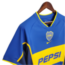 Camisola Boca Juniors Retrô 2002 Azul e Amarela