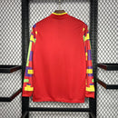 Camisola Retrô Manga Comprida Inglaterra 1996 Goleiro