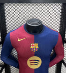 Camisola Manga Comprida FC Barcelona 2024-25 Principal Versão Jogador