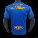 Camisola Tigres UANL 2023-24 Alternativo Azul Versão Jogador