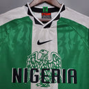 Camisola Nigéria Retrô 1996 Verde e Branca