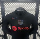 Camisola Manga Comprida FC Barcelona 2024-25 Alternativo Preta Versão Jogador